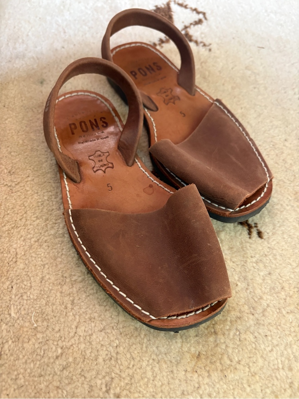 Pons avarcas size 5